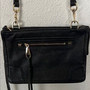 Rebecca Minkoff Regan Black Leather crossbody bag with fringe Boho